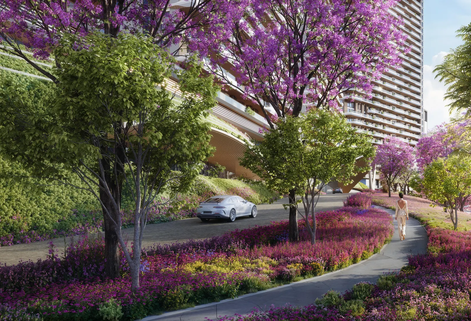 Landscaped walkway