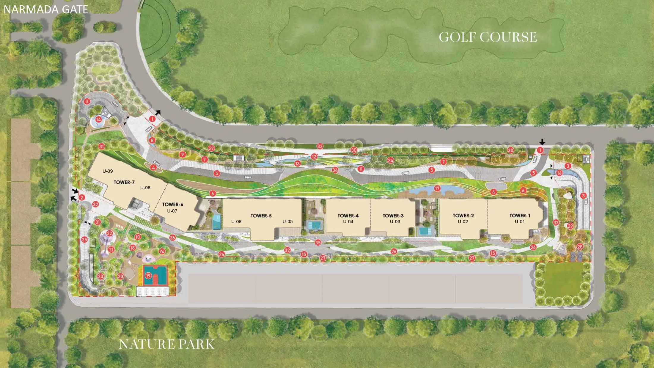 CRC The Peridona site plan