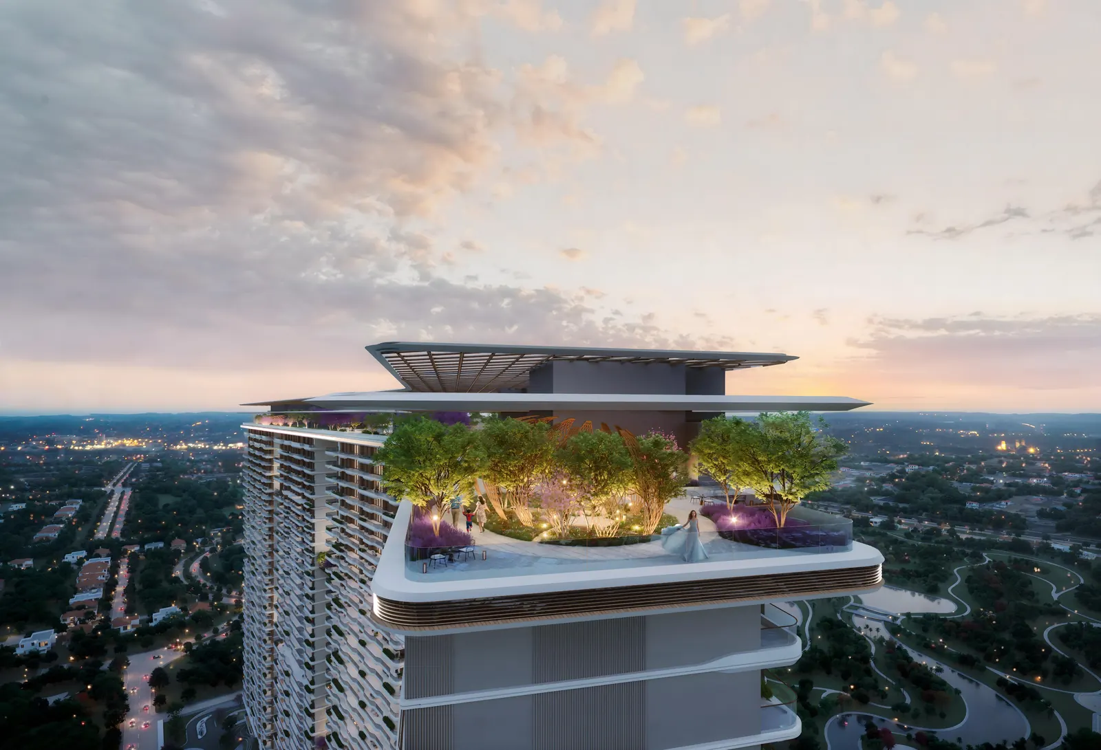 Sky deck above the city