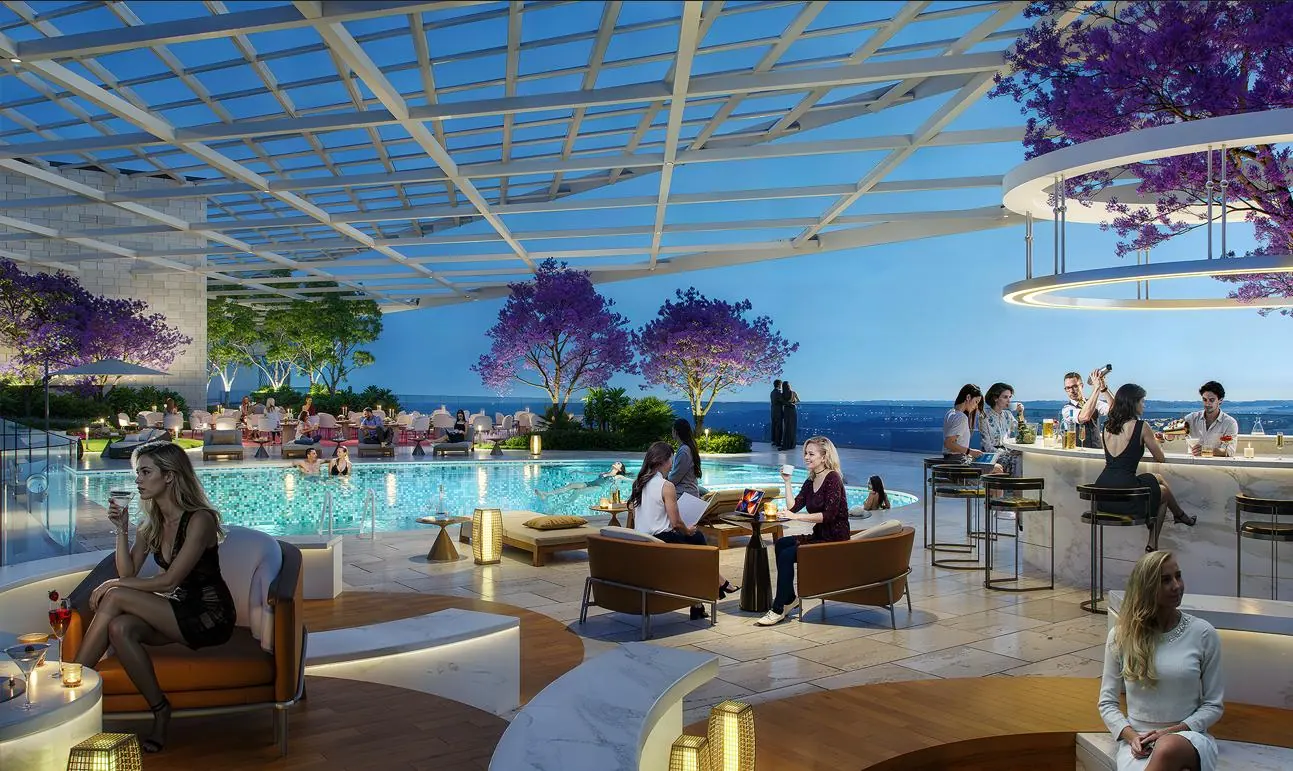 Sky pools on the CRC Peridona sky deck